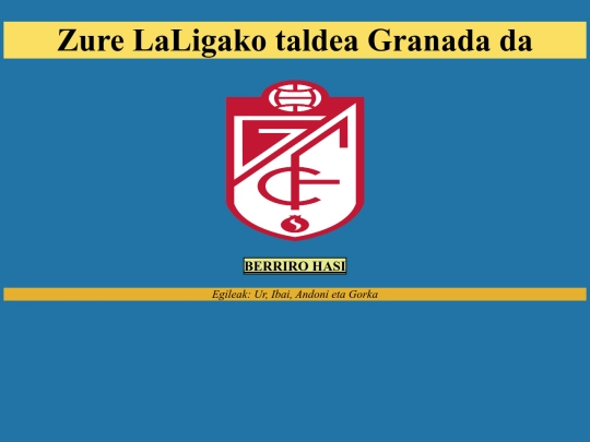 Oinarri metodologiko lanak/ZureTaldeaGranada screenshot