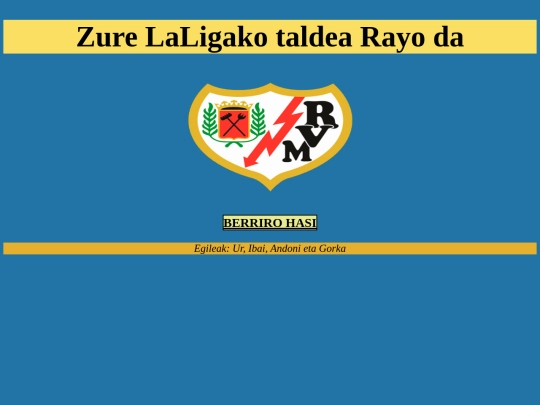 Oinarri metodologiko lanak/ZureTaldeaRayo screenshot