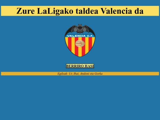 Oinarri metodologiko lanak/ZureTaldeaValencia screenshot