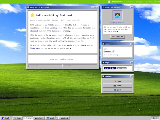 blog screenshot