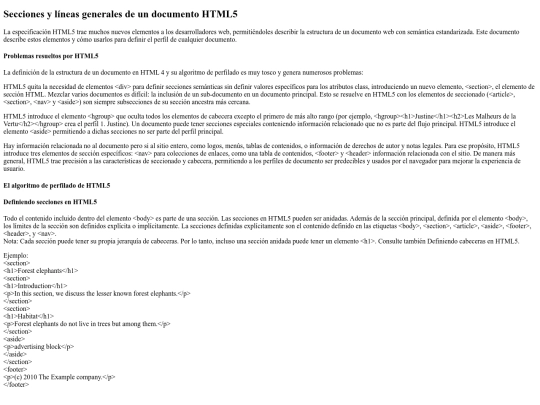 Seccionesylineas screenshot