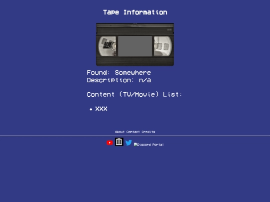 vhs/000/Info screenshot