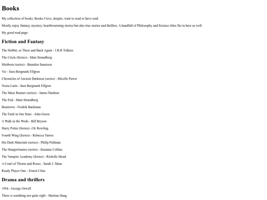 books screenshot