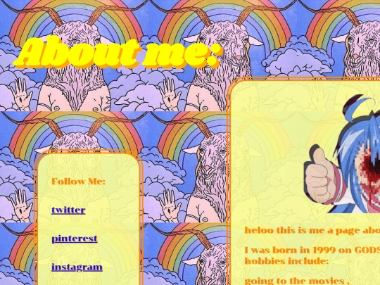 about-me screenshot