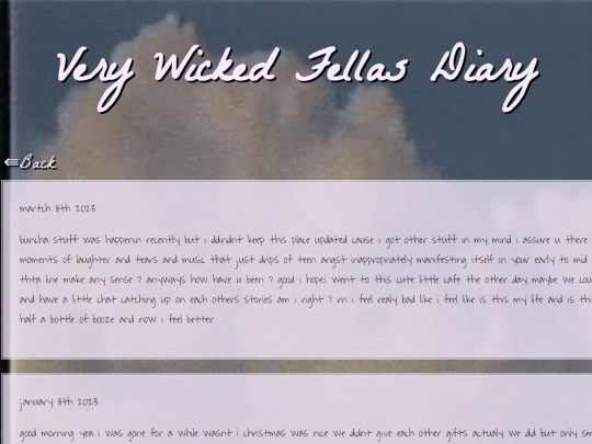 diary screenshot