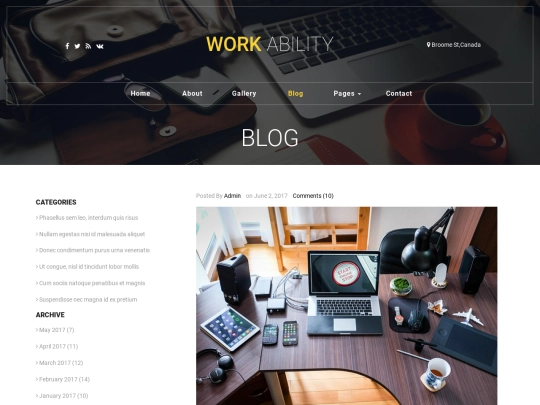 blog screenshot
