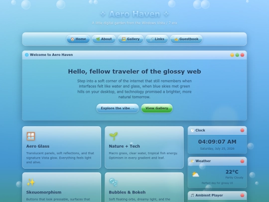 frutiger-aero-site screenshot