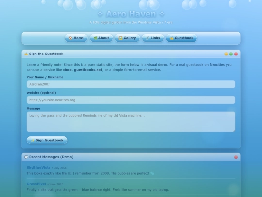 frutiger-aero-site/pages/guestbook screenshot