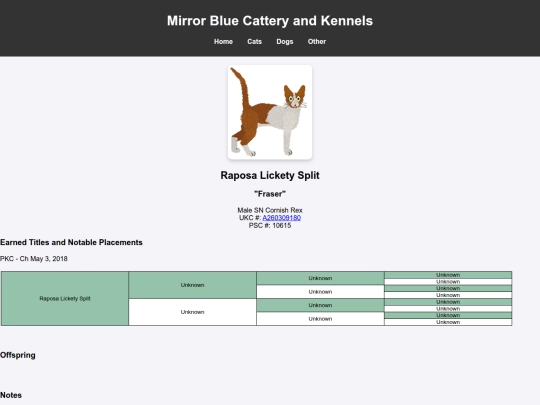 CornishRex/fraser screenshot