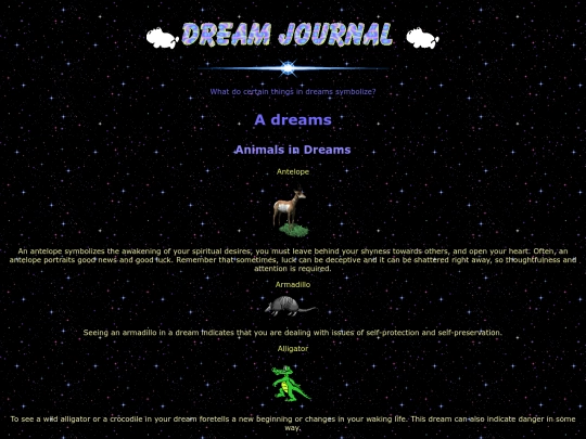 dreamjournal screenshot