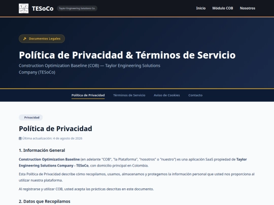 terminos screenshot