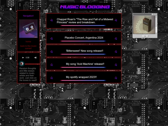 musicblog screenshot