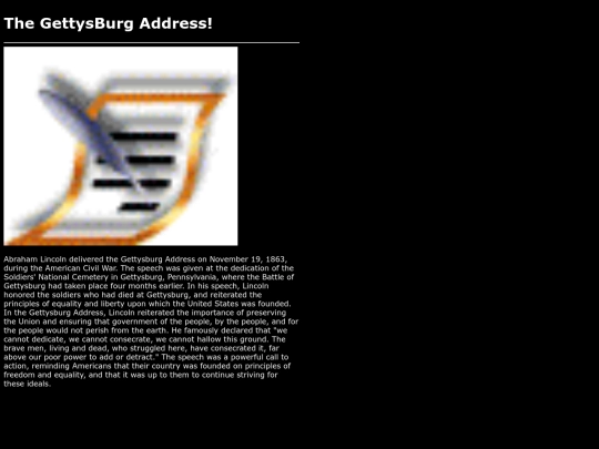 gettysburgaddress screenshot