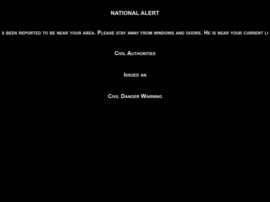 alert screenshot