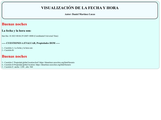 html/horario screenshot