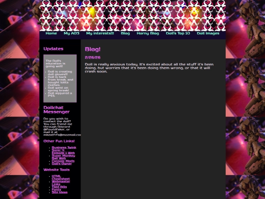 Blog screenshot