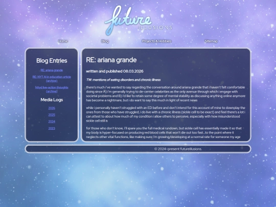 blog screenshot