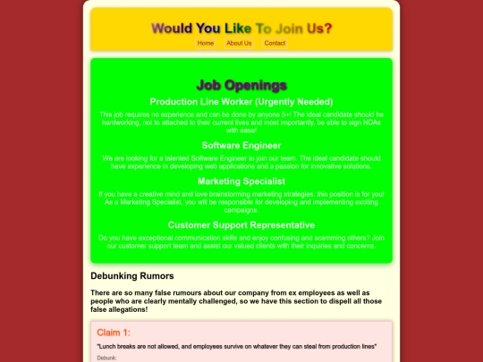 job screenshot