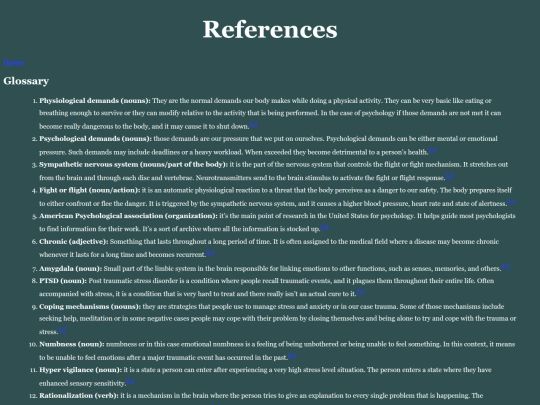 references screenshot