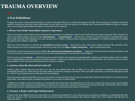 trauma_overview screenshot
