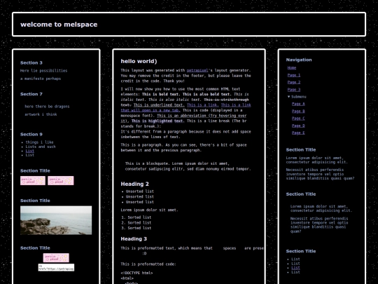 test screenshot