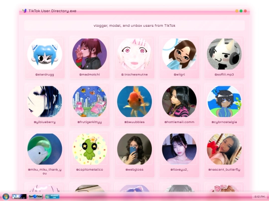 users screenshot
