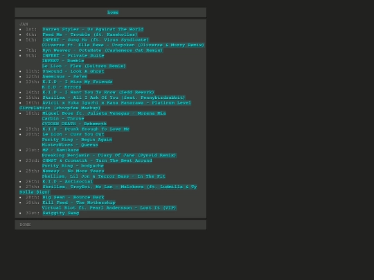 songlogs/songlog2020 screenshot