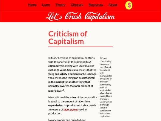 page/criticism-of-capitalism screenshot