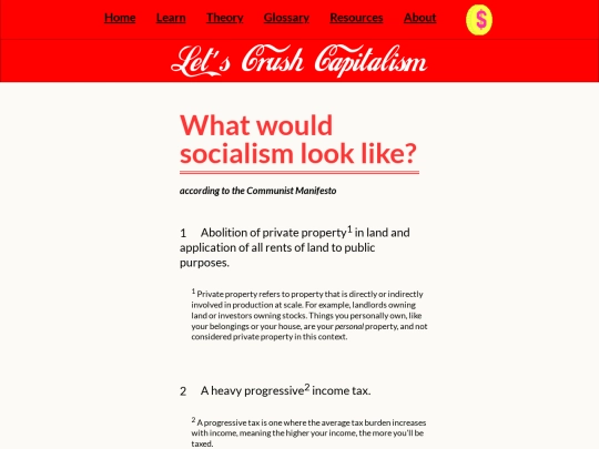 page/establish-socialism screenshot