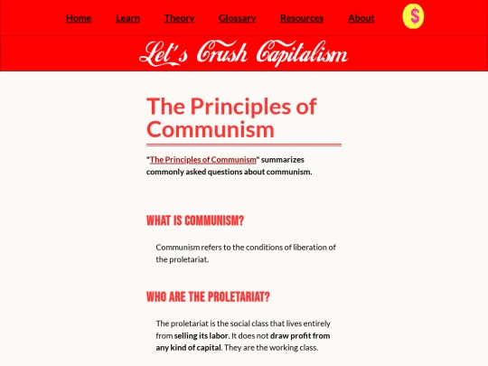 page/principles-of-communism screenshot