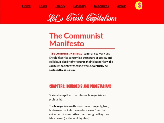 page/the-communist-manifesto screenshot