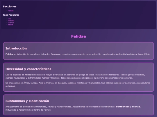felidae screenshot