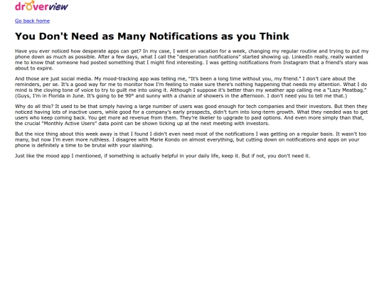 notifications screenshot