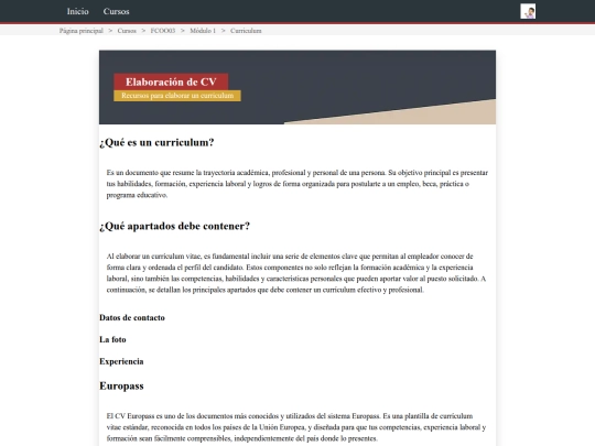 cursos/fcoo03/insercion/curriculum screenshot