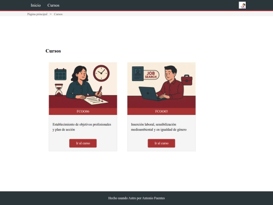 cursos screenshot