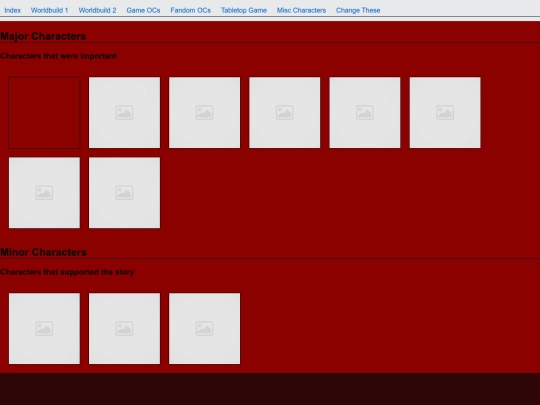 Characters screenshot