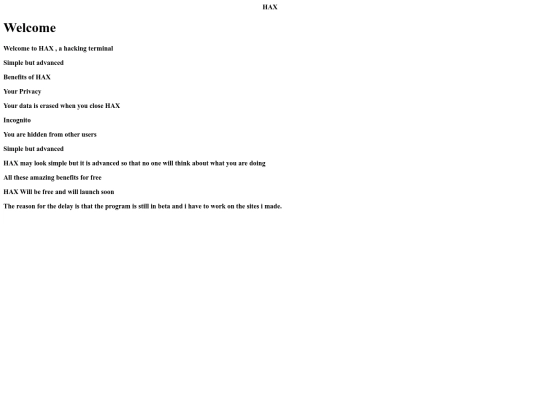 index screenshot