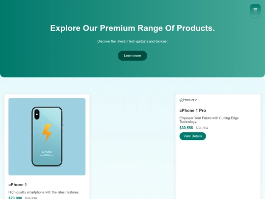 products screenshot