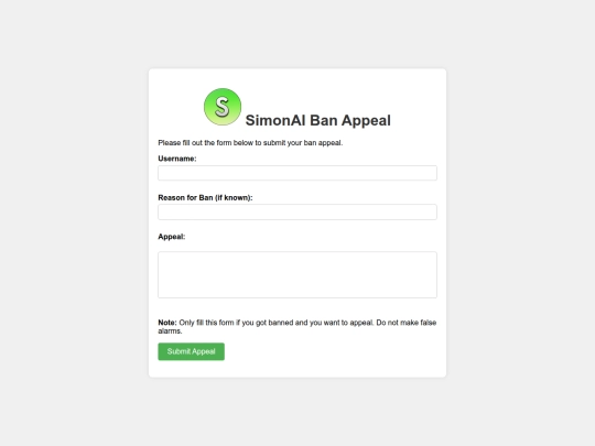 ban-appeal screenshot