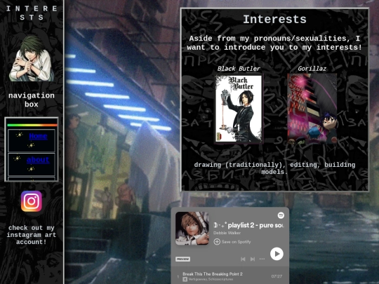 interests screenshot