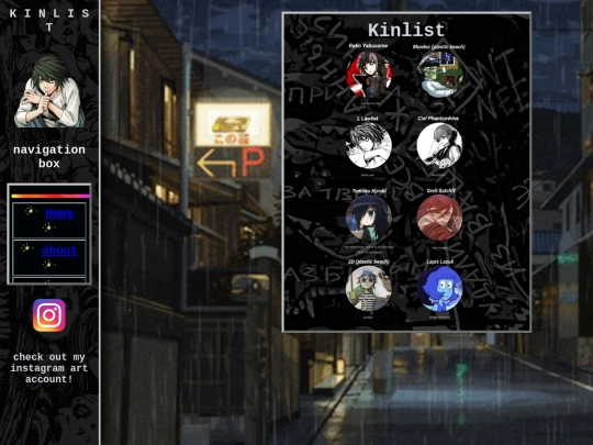 kinlist screenshot