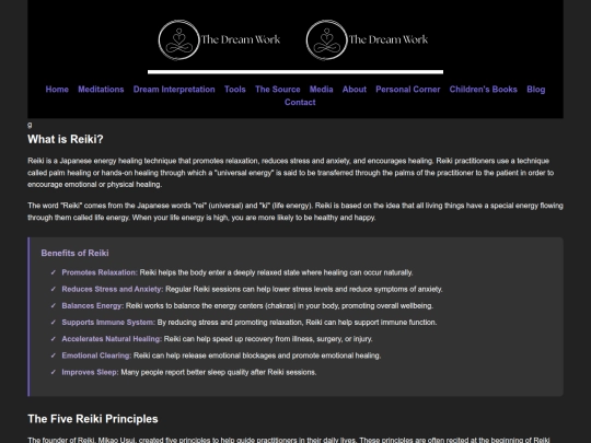 reiki screenshot