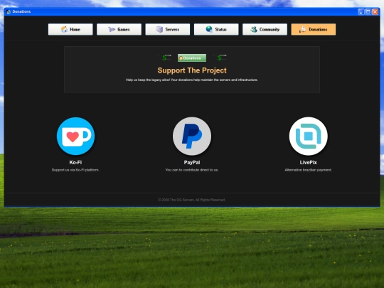 donations screenshot