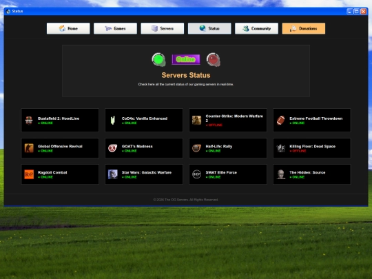 status screenshot
