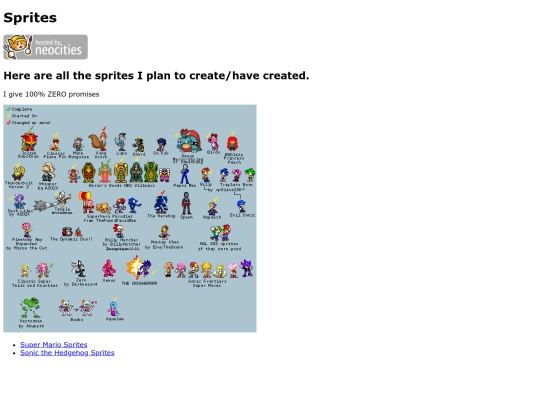 sprites screenshot