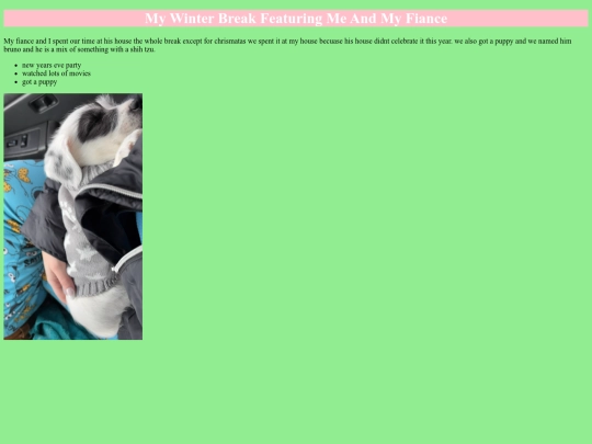 break/winter break screenshot