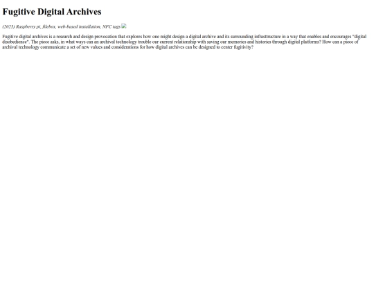 pages/fugitivedigitalarchives screenshot
