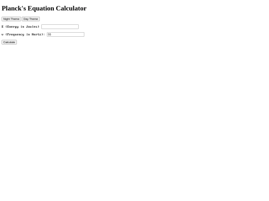 plancksequation screenshot