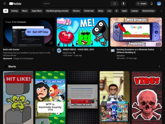 yt screenshot