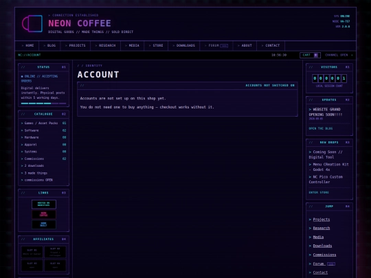 account screenshot